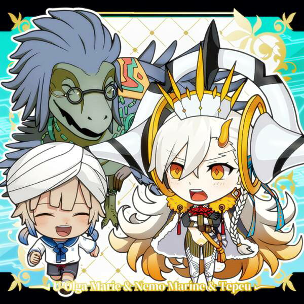 【FGO1-39 U-オルガマリー＆ネモ・マーリン＆デベウ (R レア) 】 にふぉるめーしょん Fate/Grand Order シールウエハース