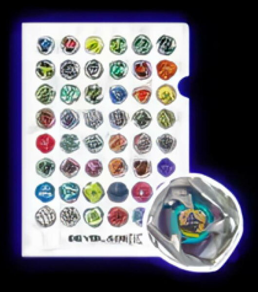 【F賞 ベイブレード(集合)/サムライカリバー6-70M (A4クリアファイル＆ステッカー) 】 ベイブレード エックス  BEYBLADE X DMMくじ 【中古】