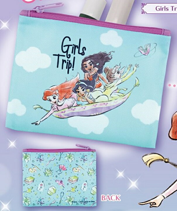 楽天市場】【Girls Trip!】ディズニープリンセス スクエアポーチ 