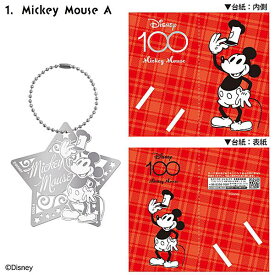 【Mickey　Mouse　A】ディズニー100 メタルブックマーカー