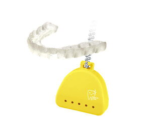 【マウスピースとケース(イエロー)】ちいさなマウスピースチャーム