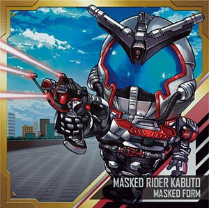 【KR-17 仮面ライダーカブト マスクドフォーム (R レア) 】にふぉるめーしょん 仮面ライダーシリーズ シールウエハースvol.3