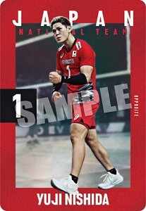 【2-01 西田有志 (ノーマルカード) 】JAPAN NATIONAL VOLLEYBALL TEAM ツインウエハース 2025
