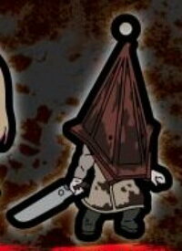 【レッドピラミッドシング大ナタ】SILENT HILL 2 カプセルラバーキーホルダー