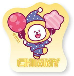 �y12.CHIMMY/Pajama Party�zBT21 �_�C�J�b�g�X�e�b�J�[�t���X�i�b�N ���X�e�b�J�[�̂�