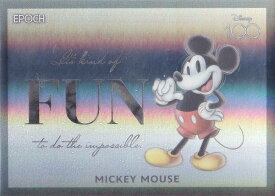 【[ホログラム版キラカードB 21/75] 10 MICKEY MOUSE ミッキーマウス (インサートカード/名言) 】 Disney創立100周年 EPOCH 2023 Premier Edition Collection Cards