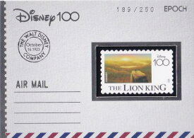 【[銀箔 189/250] WS-26 THE LION KING ライオンキング (スペシャルインサートカード/メモラビリアスタンプカード) 】 Disney創立100周年 EPOCH 2023 Premier Edition Collection Cards