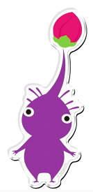 【18.紫ピクミン B/メモカード：1枚】 ピクミン キャラマグネッツ ※メモの種類はランダムです。