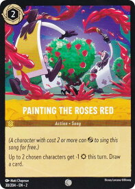 ディズニー ロルカナ 30/204・EN・2 Painting the Roses Red (C コモン) Disney LORCANA Rise Of The Floodborn