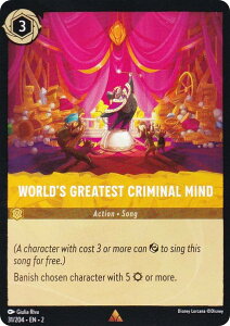 fBYj[ Ji 31/204EENE2 World's Greatest Criminal Mind (R A) Disney LORCANA Rise Of The Floodborn