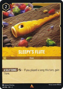 �f�B�Y�j�[ �����J�i 34/204�EEN�E2 Sleepy's Flute (R ���A) Disney LORCANA Rise Of The Floodborn
