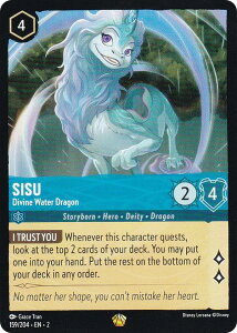 �f�B�Y�j�[ �����J�i 159/204�EEN�E2 Sisu - Divine Water Dragon (L ���W�F���h) Disney LORCANA Rise Of The Floodborn
