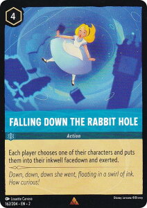 �f�B�Y�j�[ �����J�i 162/204�EEN�E2 Falling Down the Rabbit Hole (R ���A) Disney LORCANA Rise Of The Floodborn