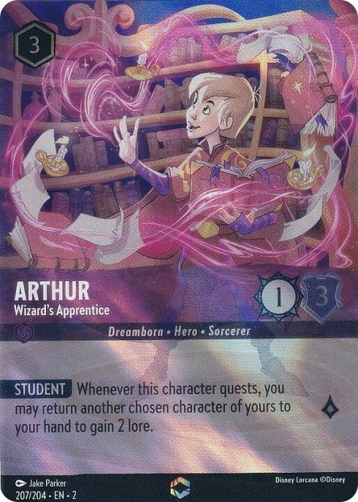 楽天市場】ディズニー ロルカナ 207/204・EN・2 Arthur - Wizard