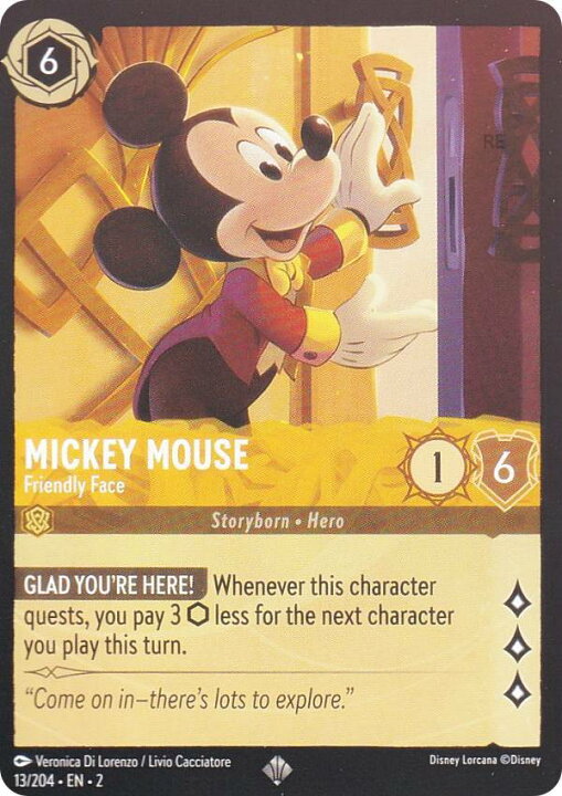 楽天市場】【FOIL】ディズニー ロルカナ 13/204・EN・2 Mickey Mouse 