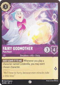 �yFOIL�z�f�B�Y�j�[ �����J�i 42/204�EEN�E2 Fairy Godmother - Pure Heart (C �R����) Disney LORCANA Rise Of The Floodborn