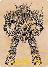 【金色箔押し】マジックザギャザリング AFR 80/81 アイアン・ゴーレム (日本語版 アート・カード) フォーゴトン・レルム探訪