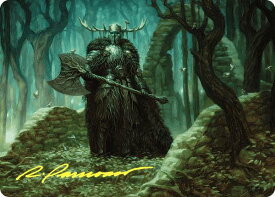 【金色箔押し】マジックザギャザリング WOE JP 40/81 苔森の戦慄騎士 (日本語版 アート・カード) エルドレインの森