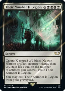 【サージ・FOIL】マジックザギャザリング 40K EN 063 Their Number Is Legion (英語版 レア) 統率者デッキ:Warhammer 40,000 Collector's Edition