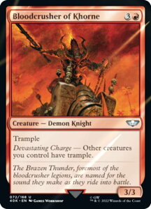 �y�T�[�W�EFOIL�z�}�W�b�N�U�M���U�����O 40K EN 072 Bloodcrusher of Khorne (�p��� �A���R����) �����҃f�b�L�FWarhammer 40,000 Collector's Edition