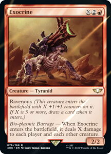 �y�T�[�W�EFOIL�z�}�W�b�N�U�M���U�����O 40K EN 076 Exocrine (�p��� ���A) �����҃f�b�L�FWarhammer 40,000 Collector's Edition