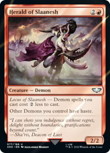 �y�T�[�W�EFOIL�z�}�W�b�N�U�M���U�����O 40K EN 077 Herald of Slaanesh (�p��� �A���R����) �����҃f�b�L�FWarhammer 40,000 Collector's Edition