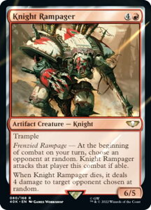 �y�T�[�W�EFOIL�z�}�W�b�N�U�M���U�����O 40K EN 080 Knight Rampager (�p��� ���A) �����҃f�b�L�FWarhammer 40,000 Collector's Edition