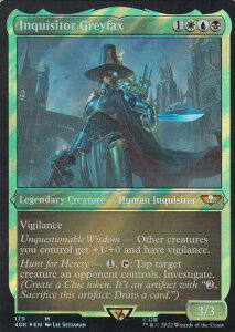 �y�T�[�W�EFOIL�z�}�W�b�N�U�M���U�����O 40K EN 179 Inquisitor Greyfax (�p��� �_�b���A) �����҃f�b�L�FWarhammer 40,000 Collector's Edition