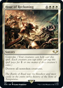 �y�T�[�W�EFOIL�z�}�W�b�N�U�M���U�����O 40K EN 187 Hour of Reckoning (�p��� ���A) �����҃f�b�L�FWarhammer 40,000 Collector's Edition