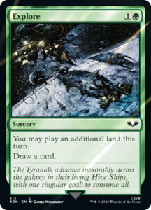 �y�T�[�W�EFOIL�z�}�W�b�N�U�M���U�����O 40K EN 213 Explore (�p��� �R����) �����҃f�b�L�FWarhammer 40,000 Collector's Edition