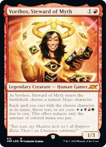 �y�M�����N�V�[�EFOIL�z�}�W�b�N�U�M���U�����O UNF EN 412 Vorthos, Steward of Myth (�p��� �_�b���A) UNFINITY