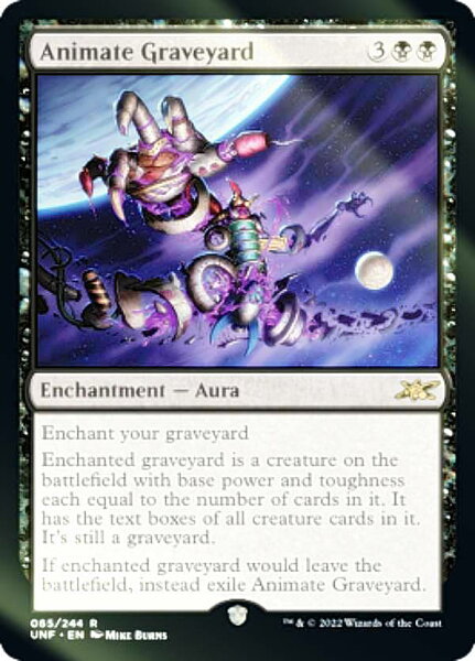 【FOIL】マジックザギャザリング UNF EN 065 Animate Graveyard (英語版 レア) UNFINITY