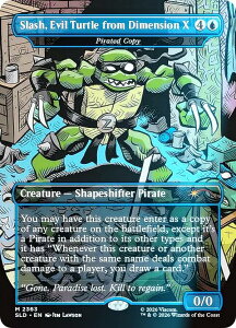�yFOIL/�{�[�_�[���X�Łz�}�W�b�N�U�M���U�����O SLD EN 2363 Slash, Evil Turtle from Dimension X/�C���̎ʂ� (�p��� �_�b���A) Secret Lair x Teenage Mutant Ninja Turtles: The Might Mutanimals (MTG)