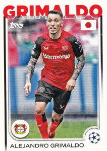 UEFA �T�b�J�[�J�[�h 3 Alejandro Grimaldo Bayer 04 Leverkusen (�x�[�X�J�[�h) 2025 Topps Japan Edition