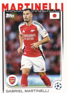 UEFA �T�b�J�[�J�[�h 5 Gabriel Martinelli Arsenal FC (�x�[�X�J�[�h) 2025 Topps Japan Edition