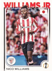 UEFA �T�b�J�[�J�[�h 28 Nico Williams Athletic Club (�x�[�X�J�[�h) 2025 Topps Japan Edition