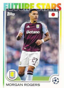 UEFA �T�b�J�[�J�[�h 38 Morgan Rogers Aston Villa (�x�[�X�J�[�h) 2025 Topps Japan Edition