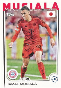 UEFA �T�b�J�[�J�[�h 42 Jamal Musiala FC Bayern Munchen (�x�[�X�J�[�h) 2025 Topps Japan Edition