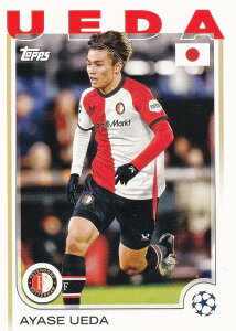 UEFA �T�b�J�[�J�[�h 74 Ayase Ueda Feyenoord (�x�[�X�J�[�h) 2025 Topps Japan Edition