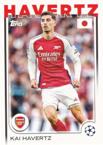 UEFA �T�b�J�[�J�[�h 125 Kai Havertz Arsenal FC (�x�[�X�J�[�h) 2025 Topps Japan Edition