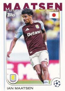 UEFA �T�b�J�[�J�[�h 142 Ian Maatsen Aston Villa (�x�[�X�J�[�h) 2025 Topps Japan Edition