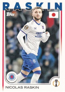 UEFA �T�b�J�[�J�[�h 155 Nicolas Raskin Rangers F.C. (�x�[�X�J�[�h) 2025 Topps Japan Edition
