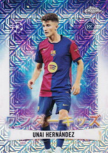 UEFA �T�b�J�[�J�[�h WK-2 Unai Hernandez FC Barcelona (�C���T�[�g�J�[�h/WONDERKIDS/ROOKIE) 2025 Topps Japan Edition