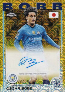 �y�S�[���h�p������ 38/50�zUEFA �T�b�J�[�J�[�h CA-OB Oscar Bobb Manchester City (�I�[�g�O���t/BASE CARDS CHROME AUTOGRAPHS) 2025 Topps Japan Edition