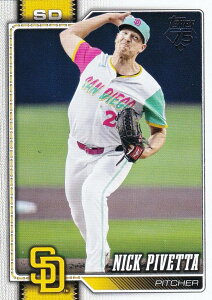 MLB �x�[�X�{�[���J�[�h 9 Nick Pivetta �T���f�B�G�S�E�p�h���X (BASE/BASE SET) 2026 Topps Series 1