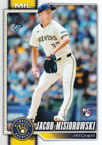 MLB �x�[�X�{�[���J�[�h 10 Jacob Misiorowski �~���E�H�[�L�[�E�u�����[�Y (BASE/BASE SET/Rookie) 2026 Topps Series 1