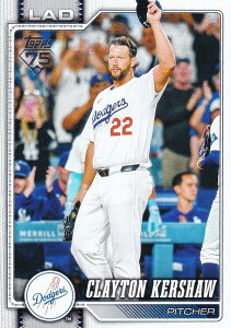 MLB �x�[�X�{�[���J�[�h 22 Clayton Kershaw ���T���[���X�E�h�W���[�X (BASE/BASE SET) 2026 Topps Series 1