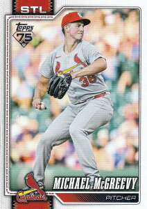 MLB �x�[�X�{�[���J�[�h 161 Michael McGreevy �Z���g���C�X�E�J�[�W�i���X (BASE/BASE SET) 2026 Topps Series 1