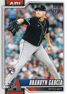MLB �x�[�X�{�[���J�[�h 163 Brandyn Garcia �A���]�i�E�_�C�������h�o�b�N�X (BASE/BASE SET/Rookie) 2026 Topps Series 1