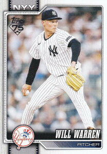 MLB �x�[�X�{�[���J�[�h 176 Will Warren �j���[���[�N�E�����L�[�X (BASE/BASE SET) 2026 Topps Series 1